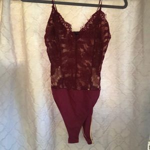 Lace body suit
